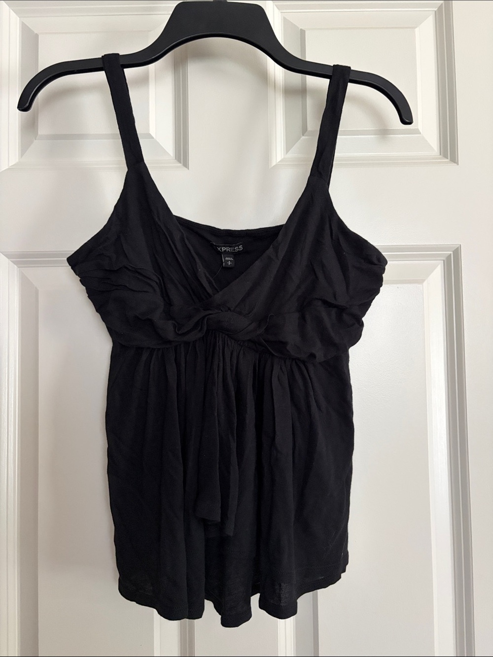 Express Black Knot-Front Camisole